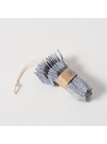 Boltze 2-delige set: decoratieve hangers "Kassio" grijs - Ø 20 cm