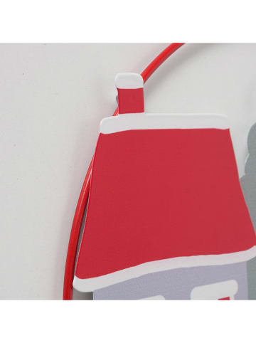 Boltze 2er-Set: Dekoanhänger "Monti" in Rot - Ø 25 cm
