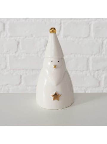 Boltze 2-delige set: decoratieve figuren "Jelki" wit - (H)12,5 cm