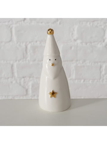 Boltze 2-delige set: decoratieve figuren "Jelki" wit - (H)12,5 cm