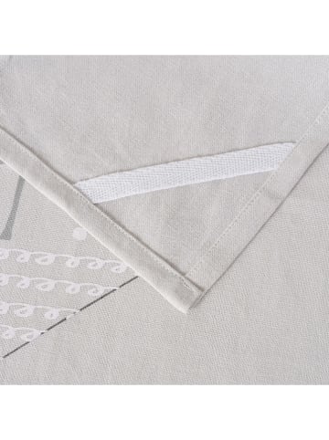 Boltze 2er-Set: Geschirrtücher "Lovelies" in Grau/ Beige - (L)70 x (B)50 cm