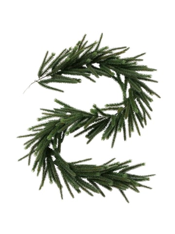 Boltze Kunstkrans "Denneboom" groen - (L)202 cm