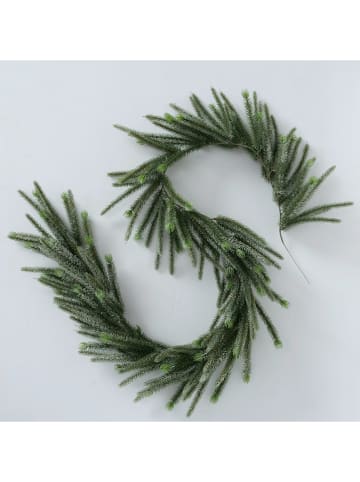 Boltze Kunstkrans "Denneboom" groen - (L)202 cm