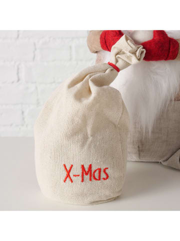 Boltze Deurstopper "Kabouters" rood/beige - (H)40 x Ø 15 cm