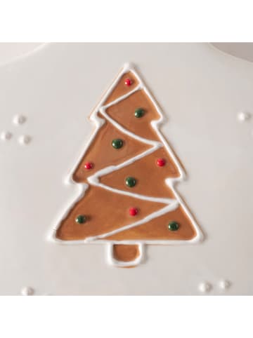 Boltze Voorraaddoos "Ginger" rood/wit - (H)8,5 x Ø 17 cm