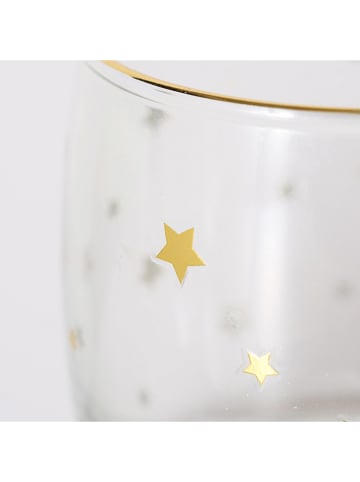 Boltze Windlicht "Lumi" in Gold/ Ohne Farbe - (H)11 cm