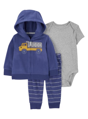 carter's 3tlg. Outfit in Dunkelblau/ Grau