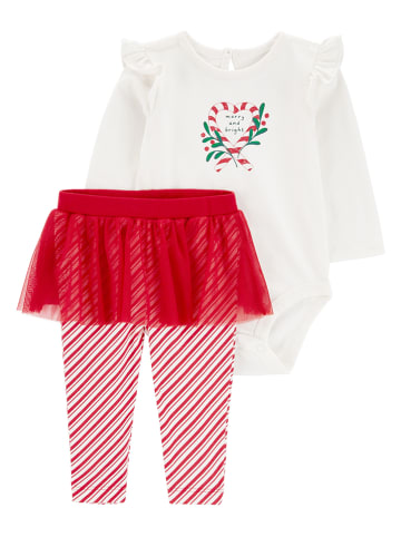 carter's 2tlg. Outfit in Weiß/ Rot