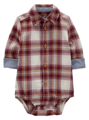 OshKosh Hemdbody in Braun/ Creme