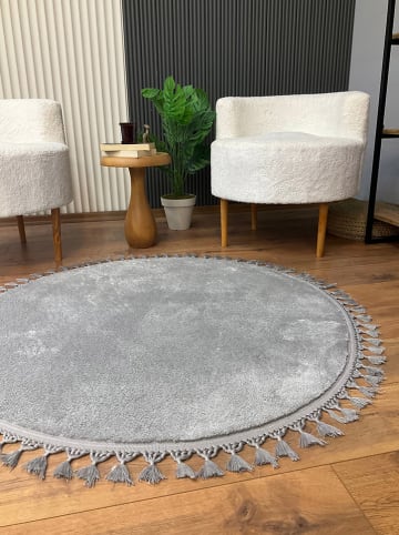 Mioli Hochflor-Teppich in Grau