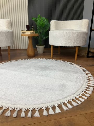 Mioli Hoogpolig tapijt wit