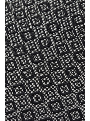 Mioli Kurzflor-Teppich in Weiß/ Schwarz