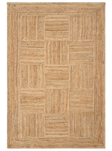 Mioli Jute tapijt "Vime 6" lichtbruin