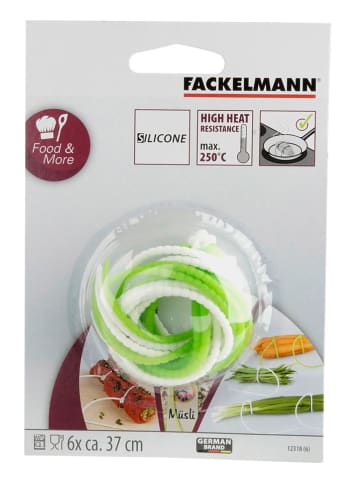 Fackelmann Koch- & Bindeschnüre in Weiß/ Grün - (L)37 cm