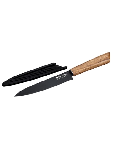 Nirosta Universalmesser ''Nirosta'' in Schwarz/ Hellbraun - (L)24,5 cm
