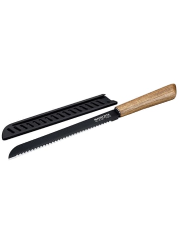 Nirosta Brotmesser ''Nirosta'' in Schwarz/ Hellbraun - (L)33,5 cm