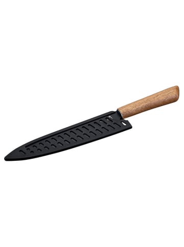 Fackelmann Kochmesser ''Nirosta'' in Schwarz/ Hellbraun - (L)33,5 cm