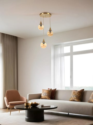 Opviq Hanglamp "Afra" goudkleurig - Ø 15 cm