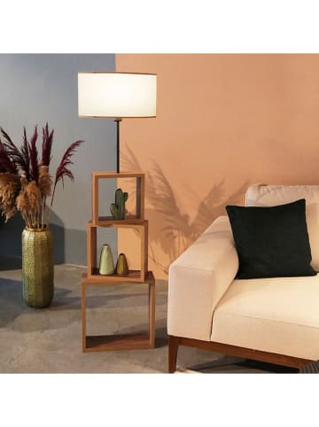 Opviq Staande ledlamp crème/bruin - (B)37 x (H)140 cm