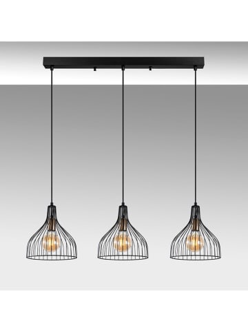 Opviq Hängeleuchte "Cafu" in Schwarz - (B)70 x (H)121 cm