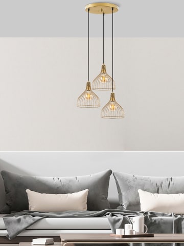 Opviq Hanglamp "Cafu" goudkleurig - Ø 25 cm