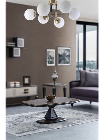 Opviq Plafonnière "Dolunay" wit/goudkleurig - (B)65 x (H)35 cm