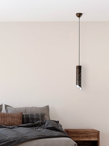 Opviq Hanglamp "Kesikboru" zwart/goudkleurig - (H)114 x Ø 8 cm