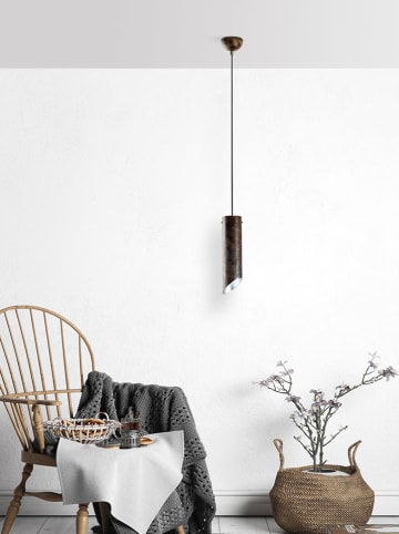 Opviq Hanglamp "Kesikboru" zwart/goudkleurig - (H)114 x Ø 8 cm