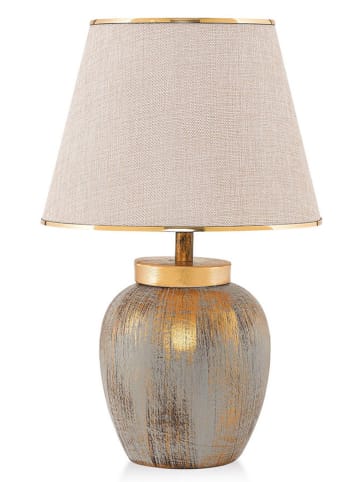 Opviq Tafellamp crème/goudkleurig - (H)47 cm