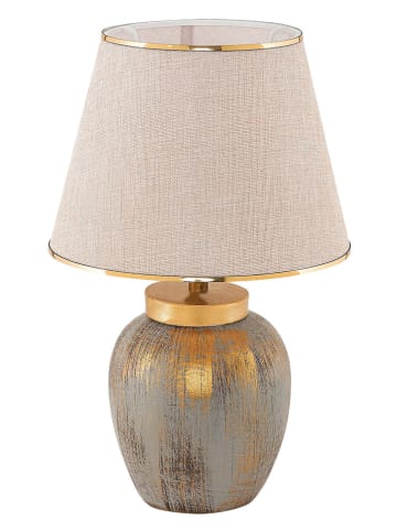 Opviq Lampa stołowa w kolorze złoto-kremowym - wys. 47 cm