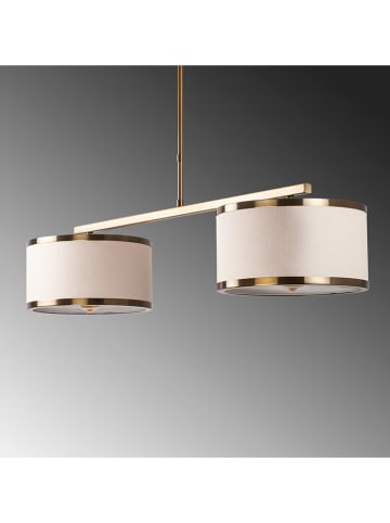 Opviq Hängeleuchte in Creme/ Gold - (B)100 x (H) 75 cm