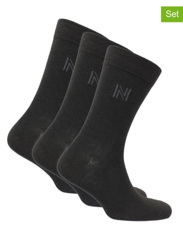 Norfolk 6er-Set: Socken in Schwarz