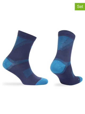 Norfolk Skarpety funkcyjne (3 pary) w kolorze niebieskim
