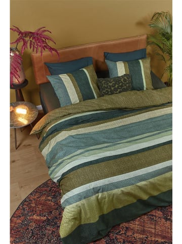 Beddinghouse Bettwäsche-Set "Jorren" in Blau/ Khaki