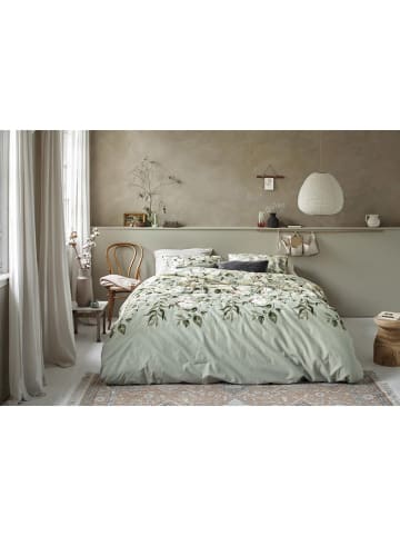 Beddinghouse Flanellen beddengoedset "Autumn Blossom" groen