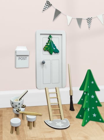 Tanner Zestaw akcesoriów świątecznych "Modern" w kolorze biało-zielonym