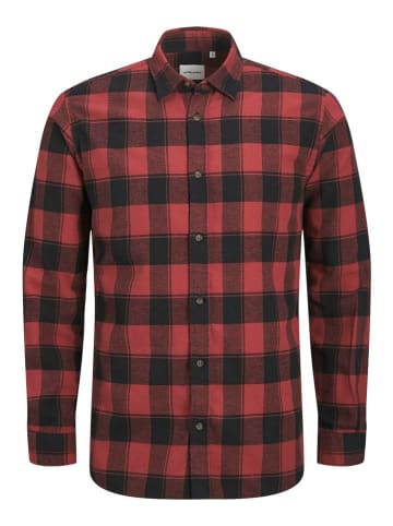 Jack & Jones Koszula "Joshua" w kolorze czarno-czerwonym