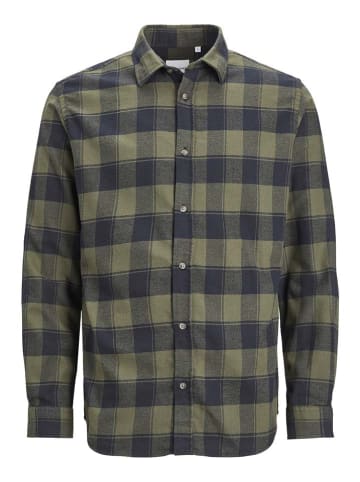 Jack & Jones Koszula "Joshua" w kolorze oliwkowo-granatowym