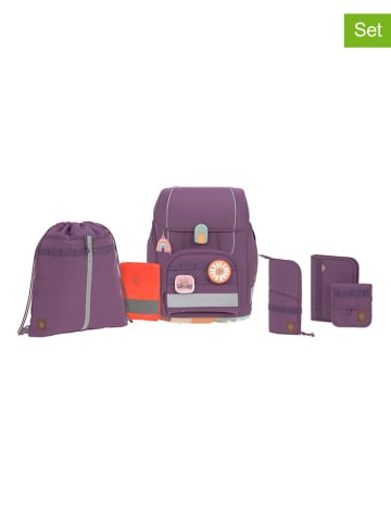 Lässig 7tlg. Schulranzen-Set "Unique" in Violett