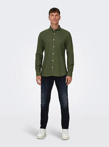 ONLY & SONS Hemd - Slim fit - in Khaki