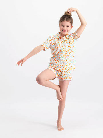 Claesens Pyjama in Beige/ Orange