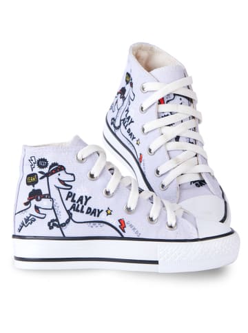 Denokids Sneakersy "Play Allday" w kolorze szarym