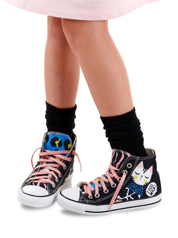 Denokids Sneakersy "Forest Cat" w kolorze czarnym