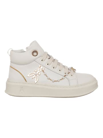 Patrizia Pepe Skórzane sneakersy w kolorze białym