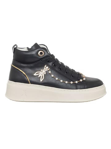 Patrizia Pepe Leder-Sneakers in Schwarz