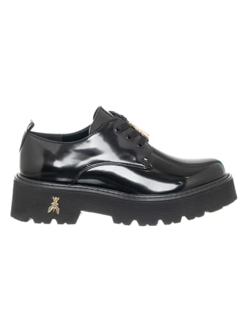 Patrizia Pepe Leder-Schnürschuhe in Schwarz