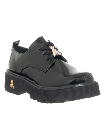 Patrizia Pepe Leder-Schnürschuhe in Schwarz