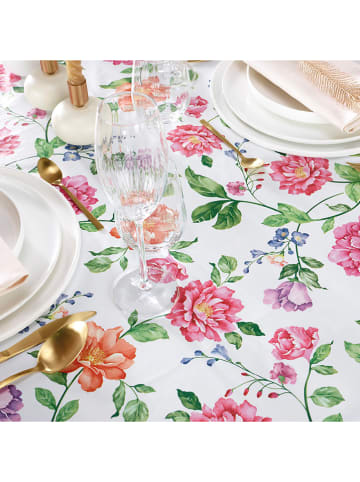 Cacharel textiles Tafellaken "Pivoine'' wit/meerkleurig