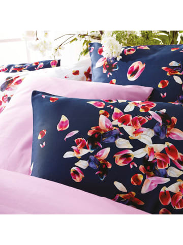 Cacharel Satin-Bettdeckenbezug ''Aurore'' in Blau/ Rosa/ Bunt