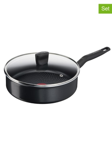 Tefal 2-delige set: sudderpan met deksel "Easy Cook" zwart - Ø 24 cm